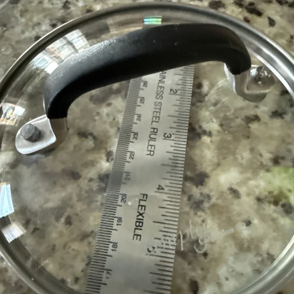Simply CALPHALON glass &‎ stainless steel pot lid fits a 5 7/8